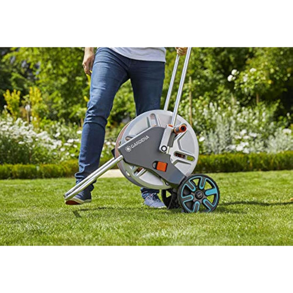 Gardena CleverRoll L Easy Metal: Large hose trolley with up to 100 m capacity, especially stable hose guide in a robust metal frame (18550-20)