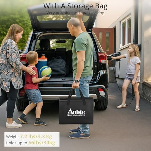 Anbte Folding Camping Table, Aluminum 88 cm x 40 cm Portable Table Picnic Table with Storage Net Adjustable Waterproof Lightweight Foldable Stored for Outdoor Indoor Picnic Beach Backyard(3 heights)