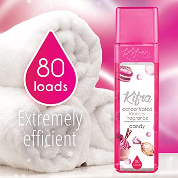 KIFRA CANDY Concentrated Laundry Fragrance 200ml 80 Washing Cycles
