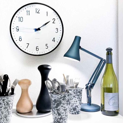 ANGLEPOISE 90 Mini Mini Desk Lamp, Steel Blue, LED Low Energy Dimming Bulb, USB Power Cable, Aluminium Shade and Arms, Anodised Satin Finish, Chrome Plated Fittings, Ideal for Small Spaces