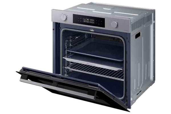 Samsung Series 4 Dual Cook Flex Smart Oven with Pyrolytic Cleaning, Colour: Stainless Steel, NV7B45305AS