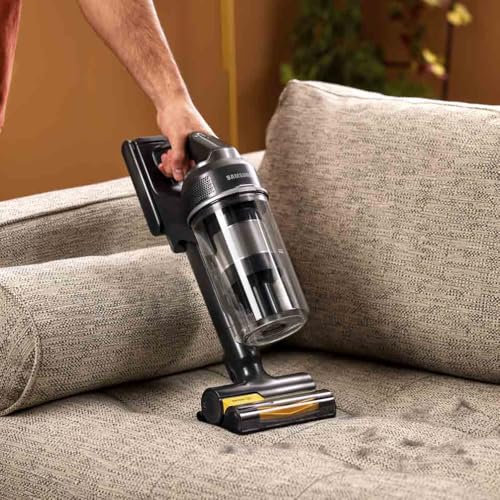 Samsung Jet 95 Pro 210W Cordless Stick Vacuum Cleaner with Pet Tool+ & spray spinning sweeper, Powerful cleaning, 60 mins Run time, Light weight design, VS20C9547TB/EU
