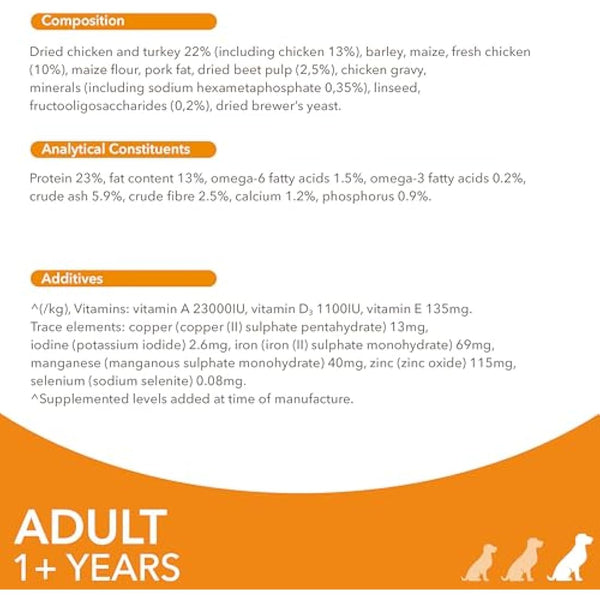 IAMS Adult Large Complete Dry Dog Food Chicken 12kg - With DentalCare System