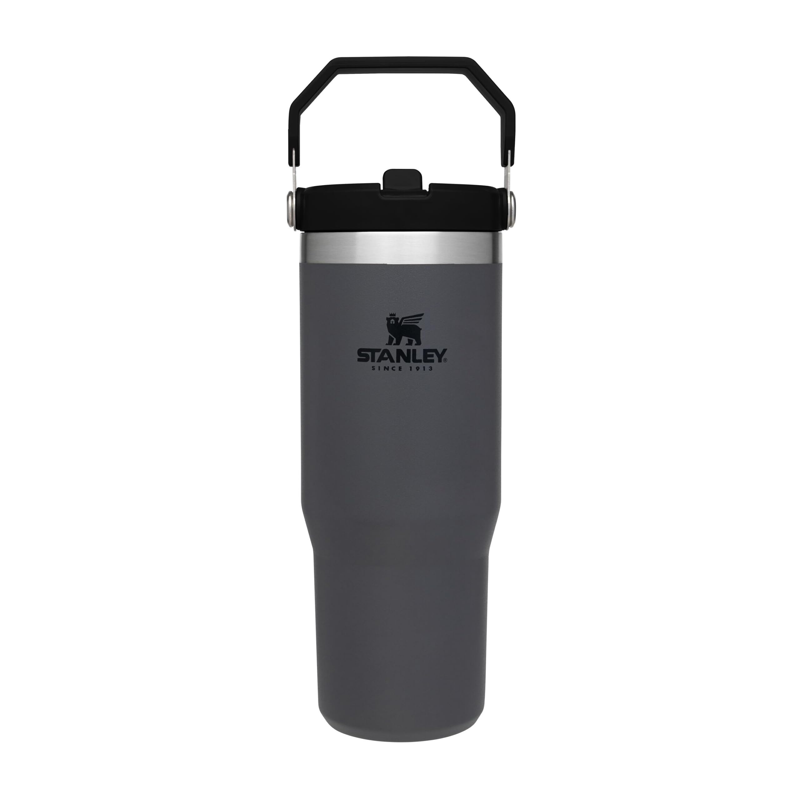 Stanley Flip Straw Tumbler 1.0 Water Bottle With Straw 0.89L - Keeps Cold For 12+ Hours - Easy To Carry - Dishwasher Safe - Stainless Steel Thermal Flask - BPA-Free Travel Mug - Navy