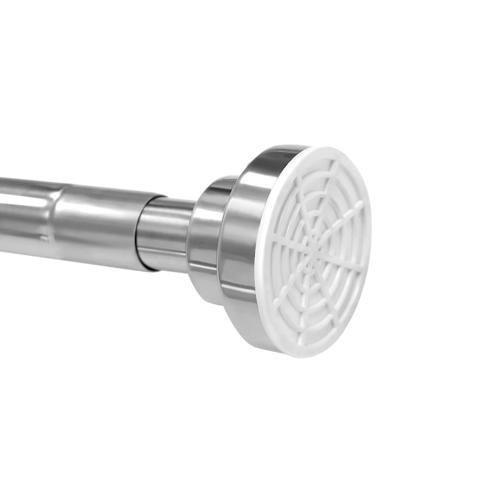 EC Breath Extendable Shower Curtain Pole Telescopic Tension Rod 105-170cm Stainless Steel Bath Closet Hanging Pole