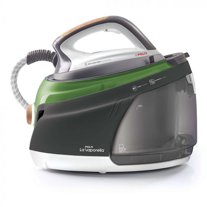 Polti La Vaporella XT90C Steam Generator Iron with Boiler, 7 Bar, 1.4 L Tank, Eco Function, Steam Pulse 450g