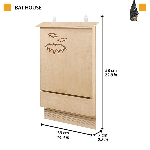 Ferplast House for Bats BAT HOUSE FSC Wooden Bat Box, Natural and Ecological Protection from Mosquitos and Insects