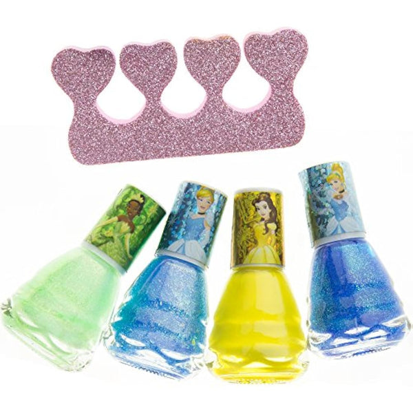 Disney Princess - Townley Girl Non-Toxic Water-Based Peel-Off Safe Quick Dry Nail Polish|Gift Kit Set for Kids Tween Girls|12 Pcs - Perfect for Parties