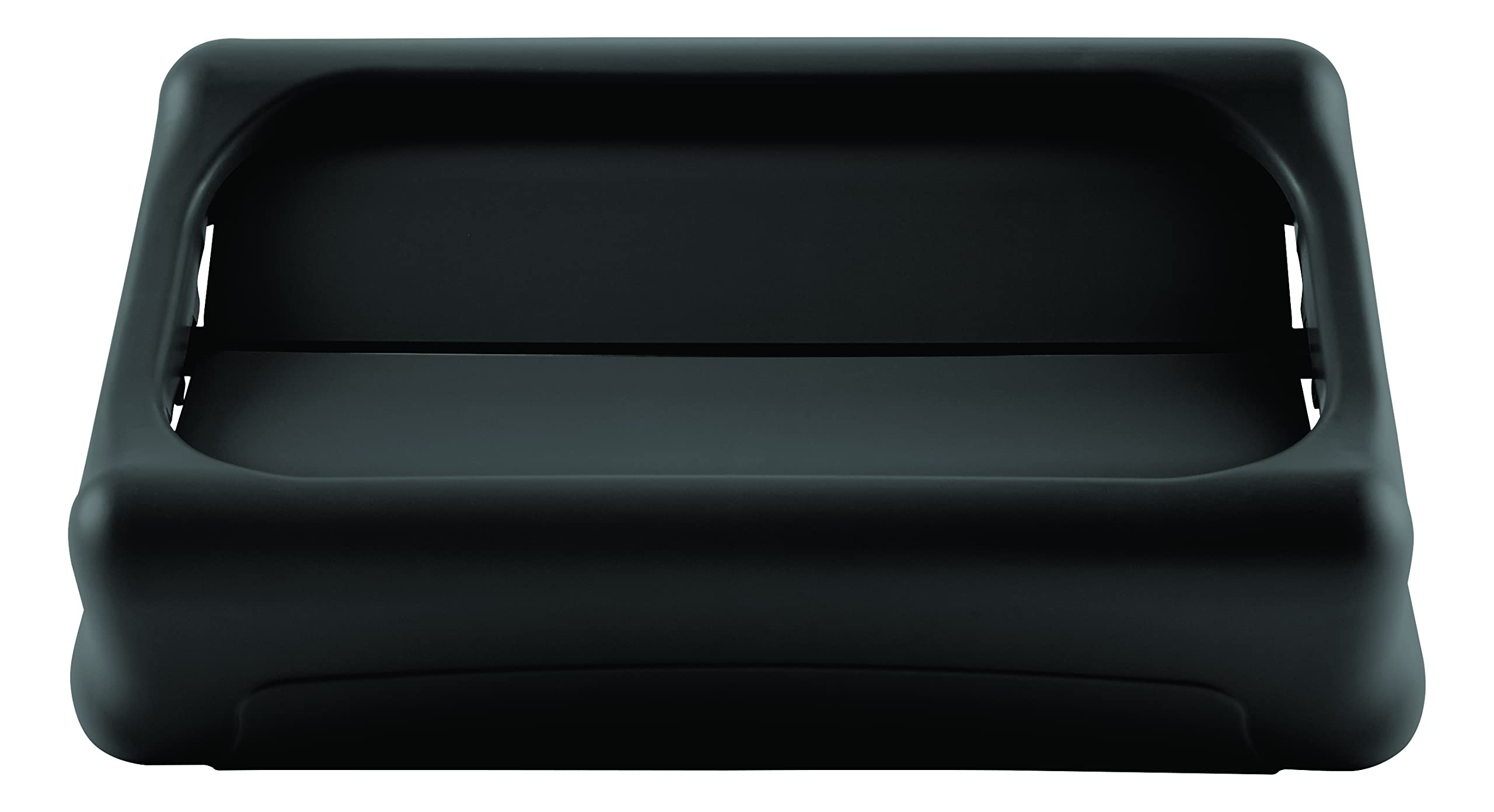 Rubbermaid Commercial Products Slim Jim Swing Lid Black FG267360BLA