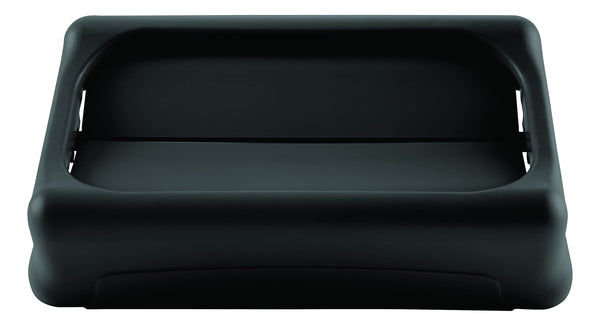 Rubbermaid Commercial Products Slim Jim Swing Lid Black FG267360BLA
