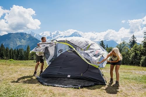 Coleman Tent Darwin 2-4 Person | Compact Lightweight Dome Tent | Models with Darkened Bedroom | Camping, Festival and Hiking Tent | 4500mm Waterproof | with Sewn-in Groundsheet