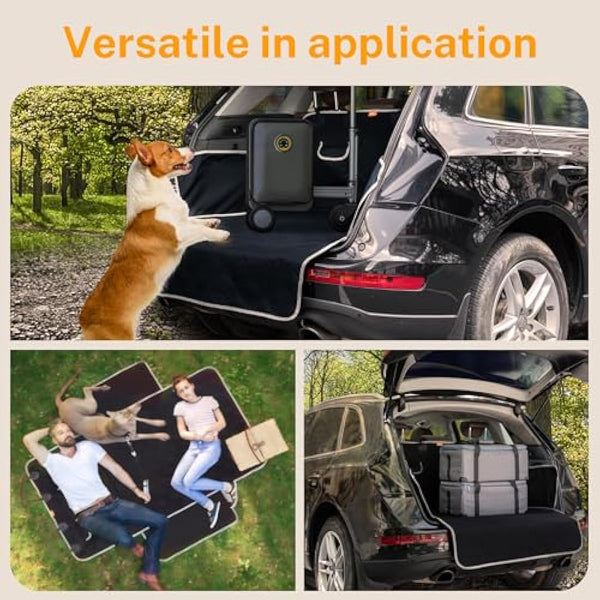 Toozey SUV Cargo Liner for Dogs - Waterproof Dog Trunk Seat Cover for Back Cargo Area, Dog Car Floor Mat with Side and Bumper Protector, Pet Cargo Cover Liner for SUV/Van/Truck, Standard, Black