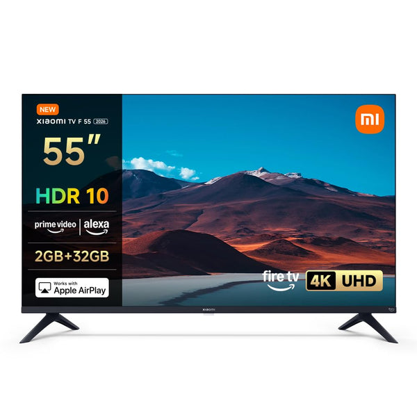 XIAOMI TV F Pro 75, 75 Inches (190 cm), 4K UHD QLED, Smart TV, Fire TV, HDR10+, Game Boost mode 120Hz, MEMC, Alexa Voice Control, 2GB+32GB, Works with Apple AirPlay