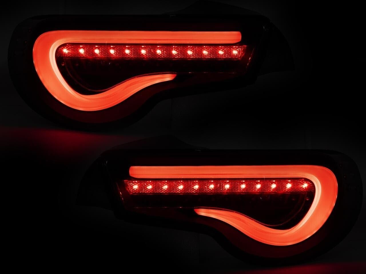 GAZOZ PERFORMANCE LED Tail Lights W/Sequential Turn Signal Light Black Smoked Plug and Play Compatible With 2013-2021 Scion FR-S First Gen
