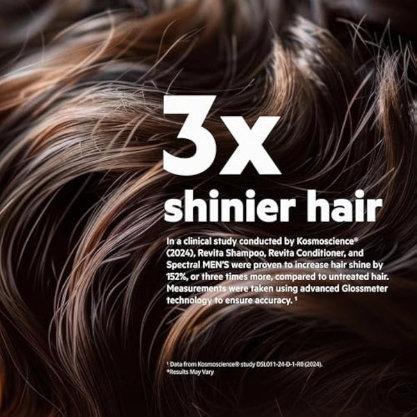 DS Labs Revita Shampoo and Conditioner – High-Performance Hair Density Shampoo & Conditioner, Volumizing & Thickening, Fuller, Healthier-Looking Hair, Sulfate & Silicone Free, For Men & Women, 205mL