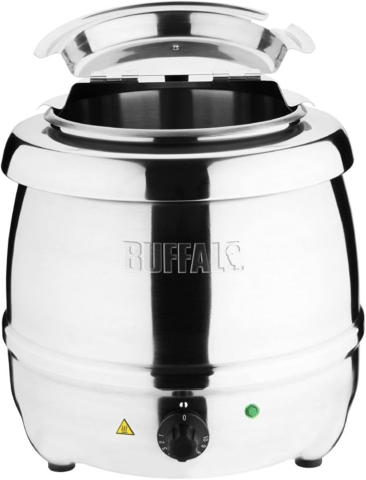 Buffalo Stainless Steel Soup Kettle 10L Commercial Electric Jug 360X345Mm