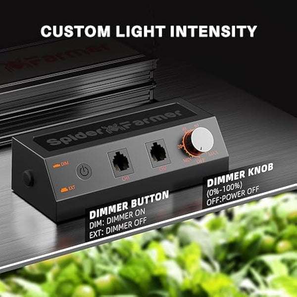 SPIDER FARMER EVO SF1000 LED Grow Light with Samsung LM301H EVO High Efficiency & Dimmable Lighting Full Spectrum Grow Light for Indoor Plants Veg Bloom Growing Lamps for 2x2/3x3 Grow Tent