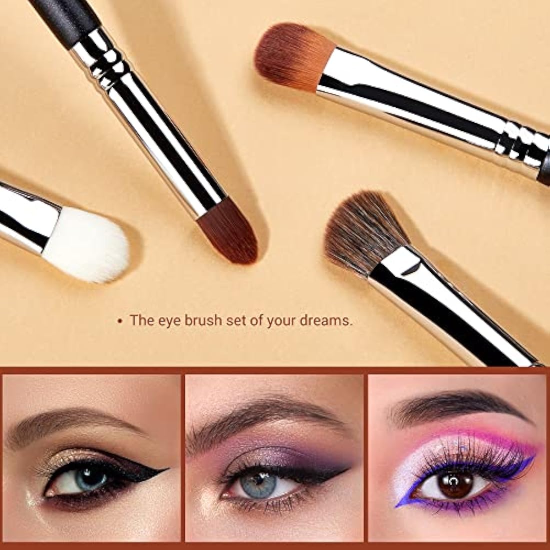 Jessup Eyeshadow Makeup Brushes Set 12pcs Eye Make up Brushes Set Professional Premium Sythetic Eye Shadow Blending Smoky Shader Concealer Brush Black T339