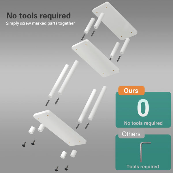 IBUYKE Narrow Side Table, 3-Tier End Table with Storage Shelf Black, Slim Small Table, 40x18x62.5cm,Thin Bedside Table for Living Room Bedroom Office,