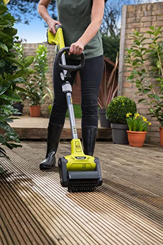 Ryobi RY18PCA-0 18V ONE+ Patio Cleaner with Wire Brush (Bare Tool), Hyper Green