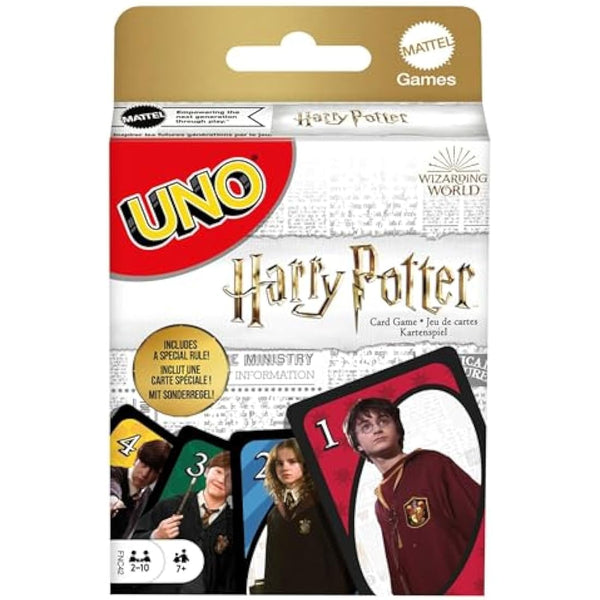 Mattel Games UNO Harry Potter Card Game for Kids, Adults & Parties, Collectible Deck Based on Popular Series for 2 to 10 Players, FNC42