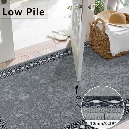 Homcomodar Runner Rug for Entryway 65x240cm Extra Long Hallway Runners Non Slip Washable Floor Carpet Runners for Hallways Bedroom Laundry Room
