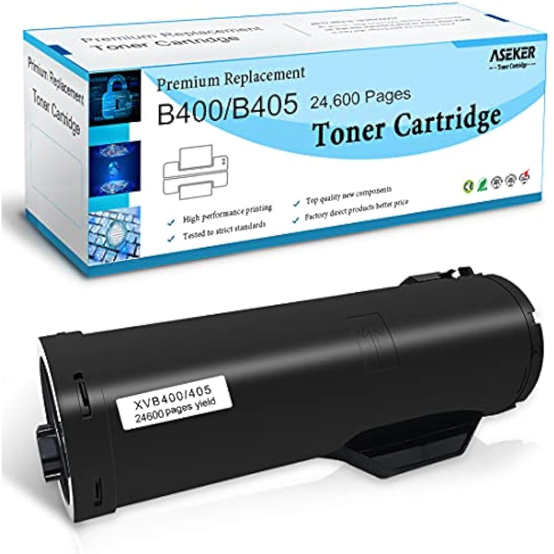 ASEKER Compatible B400 B405 Toner Cartridges 24600 Pages for Xerox VersaLink B400 B400n B400dn B405 B405dn Printers 106R03584 Extra High Capacity ( Black x 1 )