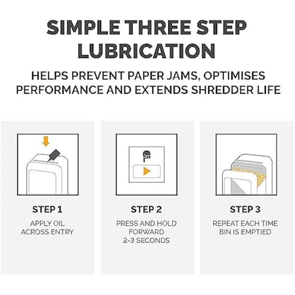 Fellowes Shredder Oil for Micro Cut and Cross Cut Paper Shredders, 355ml - Shredder Oil Lubricant