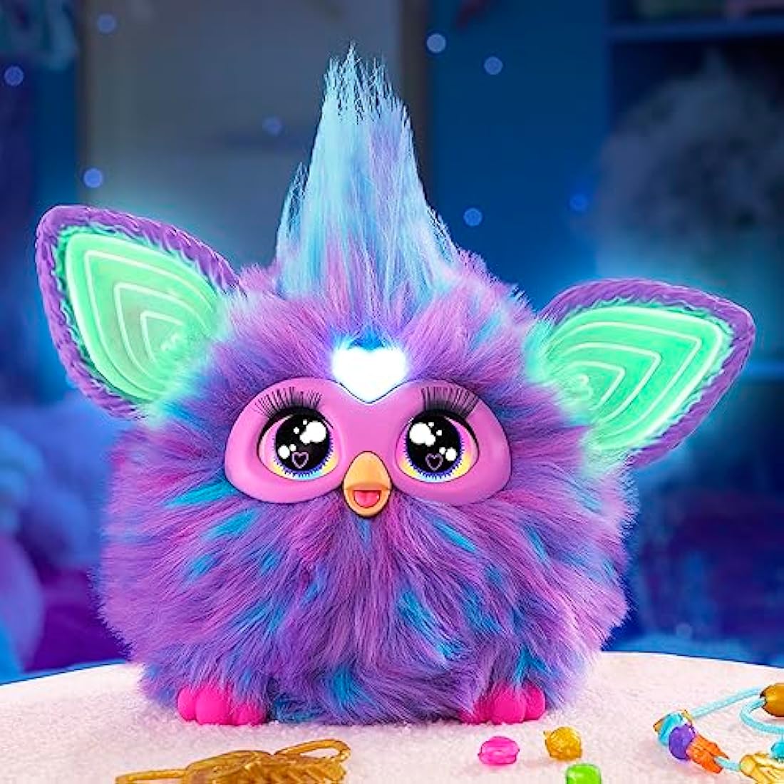 Furby Electronic Plush Toy with Sounds for Kids, Plush Toys, Interactive Talking Furby Collectible, 15 cm/6 inch, Soft to the Touch