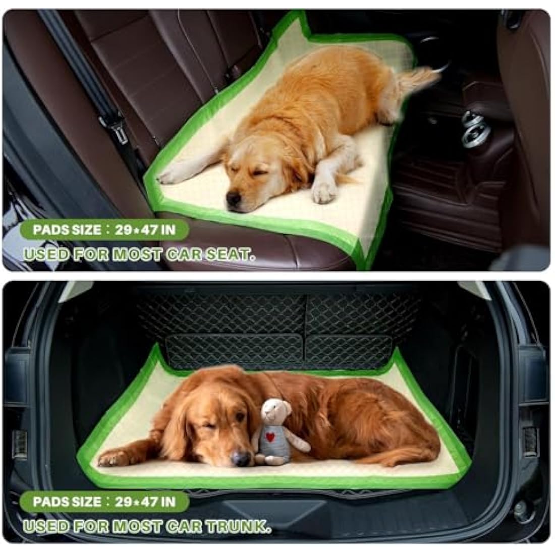 Gardner Pet Extra XLarge Puppy Pads 73x119cm, Super Absorbent Thicker Puppy Training Pads, 6 Layers of Leak-proof, Fast Drying, Suitable for Dogs, Cats, Rabbits (50 Pack)