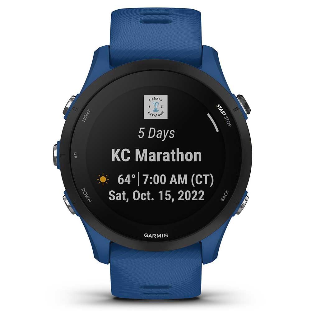 Garmin Forerunner 255 GPS 46mm Running Smartwatch, Lightweight, Advanced Training & Insights, Safety & Tracking Features, up to 14 days Battery Life, Tidal Blue