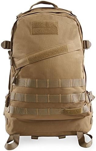Highland Tactical Men's Stealth Heavy Duty Tactical Backpack, One Size