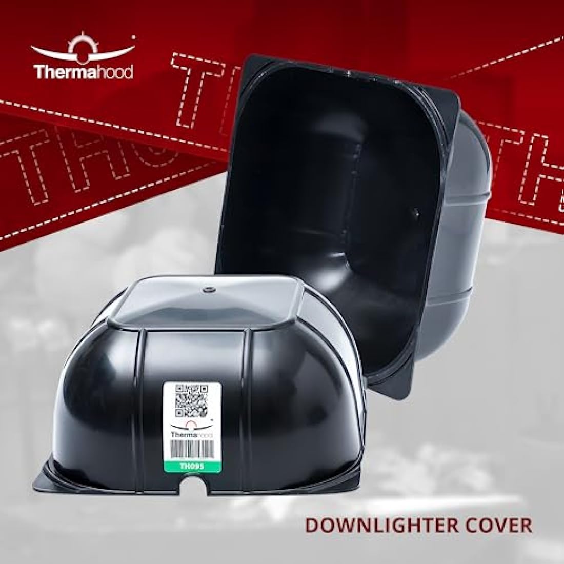 Thermahood - TH 095 Covers for Downlighter Ceiling Lights and Spotlights - Aids Energy Efficiency, Pack of 10