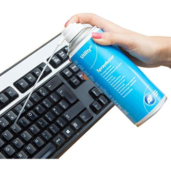 AF Air Duster Sprayduster Compressed Air Can Blower Spray for PC, Laptop keyboard cleaner dust remover PS5 xbox fans 400ml(pack of 2)