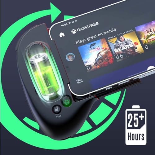 ShanWan Mobile Gaming Controller for Android/iOS, Phone controller for iPhone15, Bluetooth connection, PS Remote Gaming Xbox Cloud Steam Link GeForce NOW MFi Apple Arcade Gaming