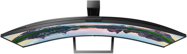 Philips 499P9H- 49 Inch Curved Dual QHD Monitor, 70Hz, 5ms, VA, WebCam, Speakers, USB-C Dock, KVM, Height Adjust (5120 x 1440, 450 cd/m², HDMI/DP 1.4/USB 3.1 / USB-C)