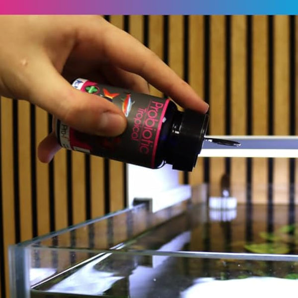 NT Labs Pro-f Probiotic Tropical Fish Food For Freshwater Fish (Contain Viable Probiotic Cultures) Granules For Tropical Aquariums, Supports Immune System, Highly Nutritious Spirulina (120g)