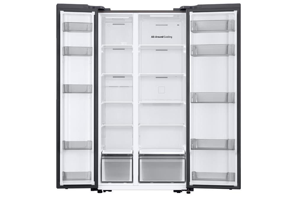 Samsung American Style Fridge Freezer with SpaceMax Technology, Power Cool and Power Freeze Technology, Black, RS62DG5003B1E