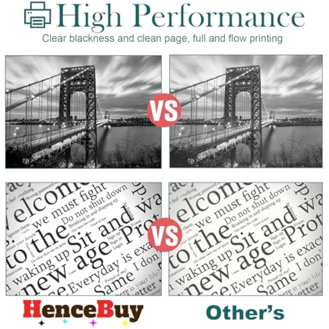 HenceBuy C310 C315 Toner Cartridges Compatible for Xerox C310 C310dni C310dnim C315 C315dni C315dnim Laser Printer 006R04356 006R04357 006R04358 006R04359 (Black Cyan Yellow Magenta, 4-Pack)