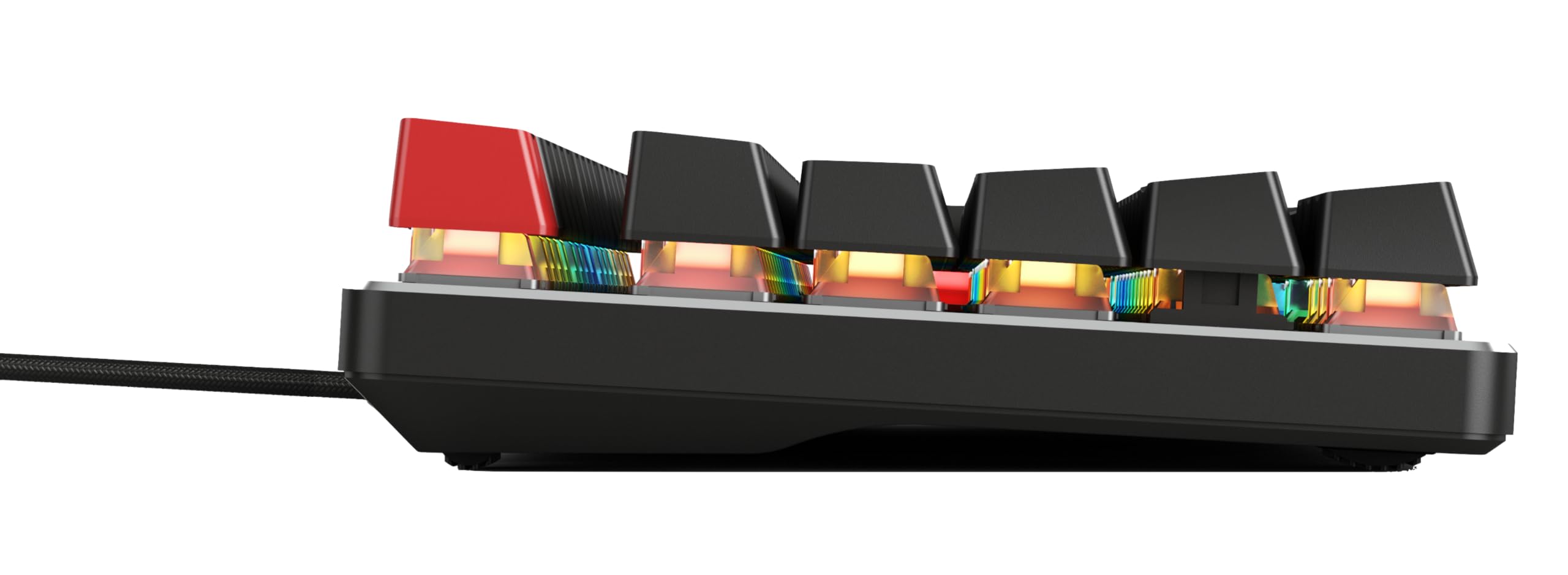 Glorious Gaming GMMK Compact 60%, Barebones (Frame Only) - Mechanical Gaming Keyboard, Per Key RGB, Hotswap & Customisable, International/ISO Layout - Black