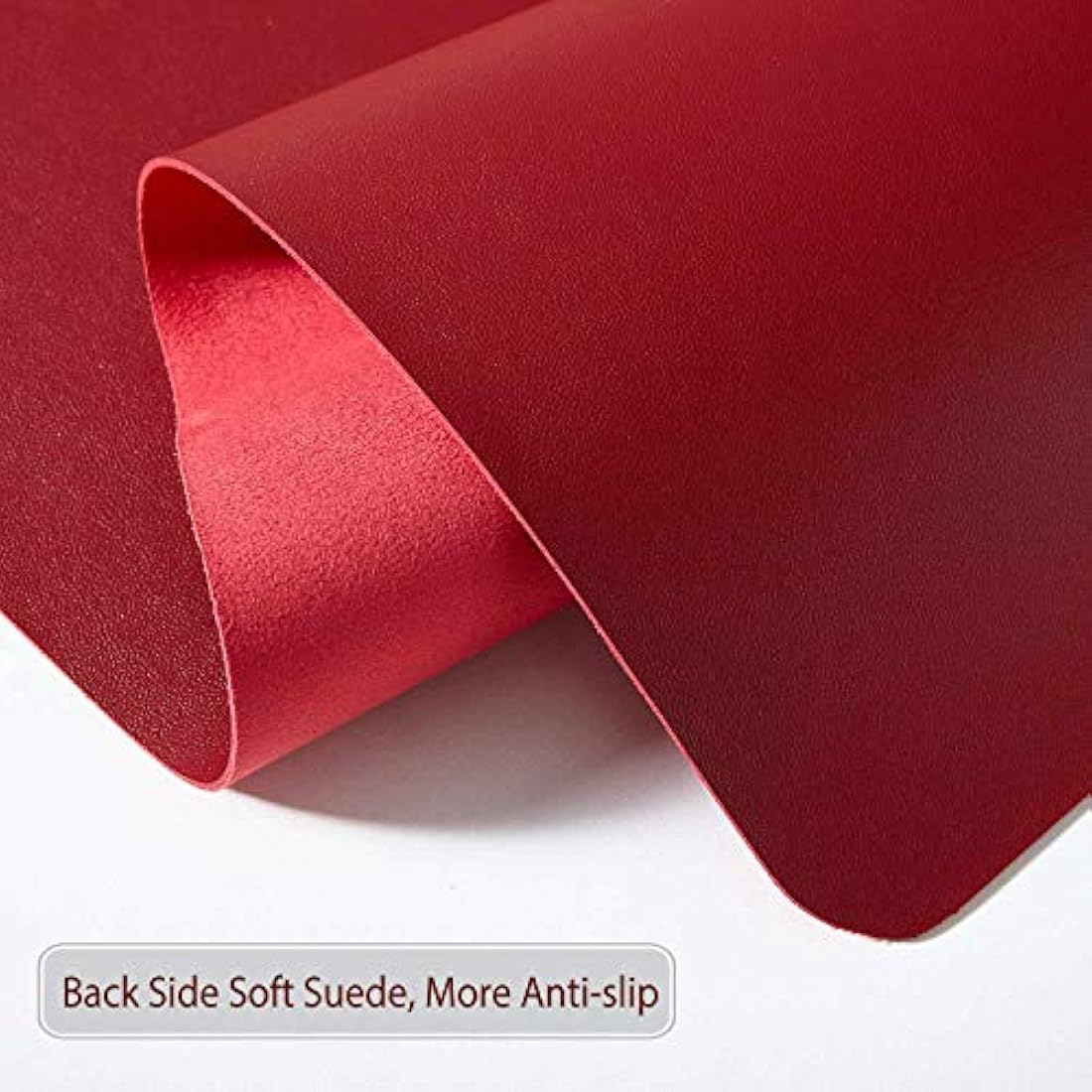 Desk Pad Large, DOBAOJIA Desk Mat, Laptop Mat, Writing Pad, Desk Blotter, Extended Mouse Mat, Large Mouse Pad for Office/Home, PU Leather Waterproof +Suede Non-Slip 27.5" X 13.8" (Wine Red)
