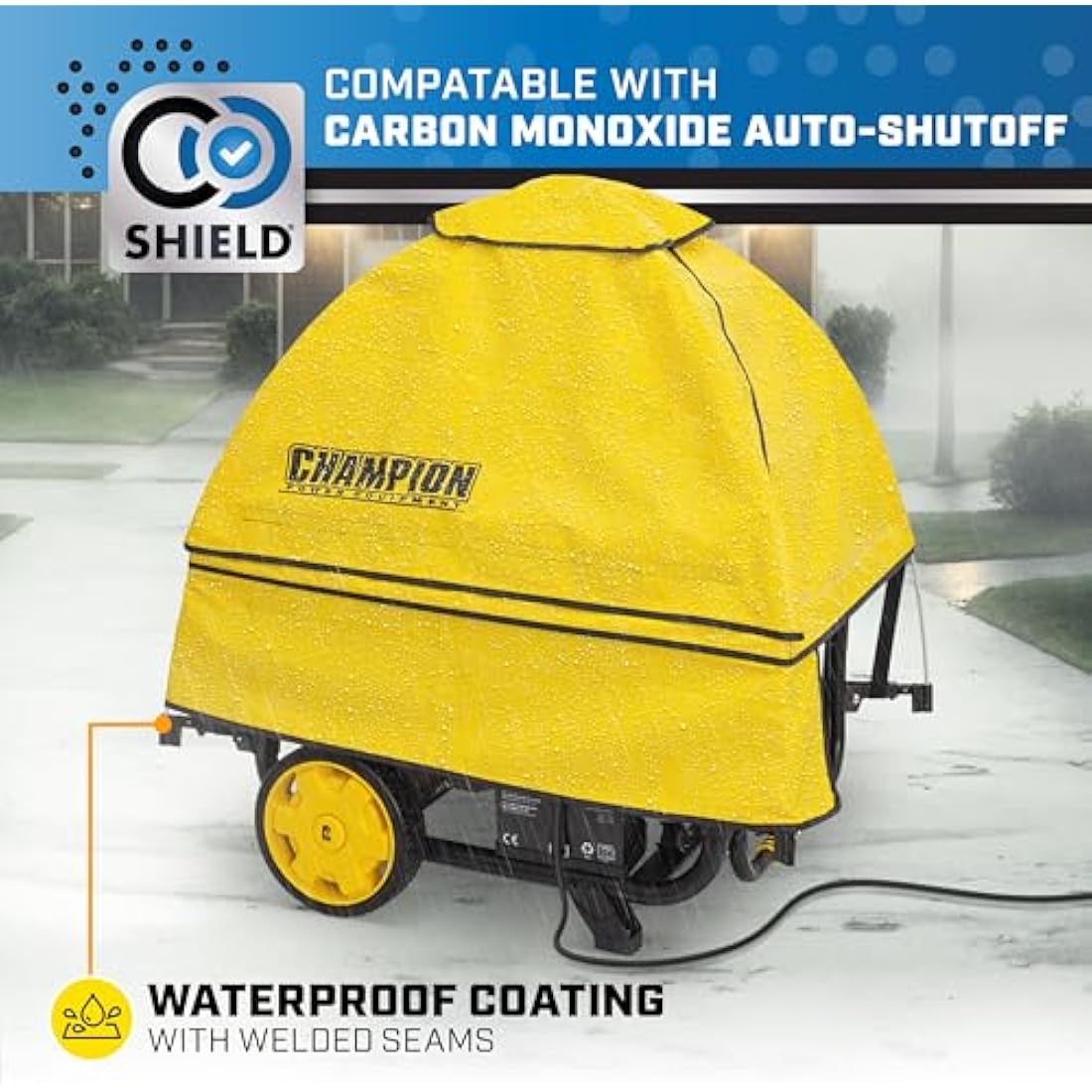 Champion Storm Shield Severe Weather Portable Generator Cover by GenTent® for 3000 to 10,000-Watt Generators