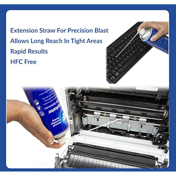 AF Professional Non Flammable Invertible Spray duster / Air Duster Compressed Gas Can Spray – For Office PC Cleaning / Keyboard Dust Cleaner / Industrial electronics / Fans etc. - 200ml, SDU200D