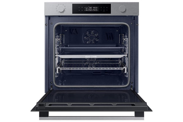 Samsung Series 4 Dual Cook Flex Smart Oven with Pyrolytic Cleaning, Colour: Stainless Steel, NV7B45305AS