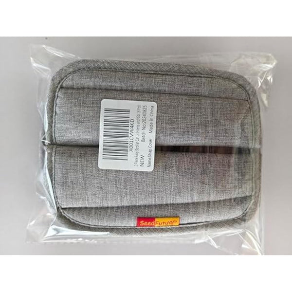 3 Piece Baby Stroller Car Seat Strap Covers & Crotch pad Universal Soft Seat Belt Cushion for Newborns Infants Kids (3 Pcs)