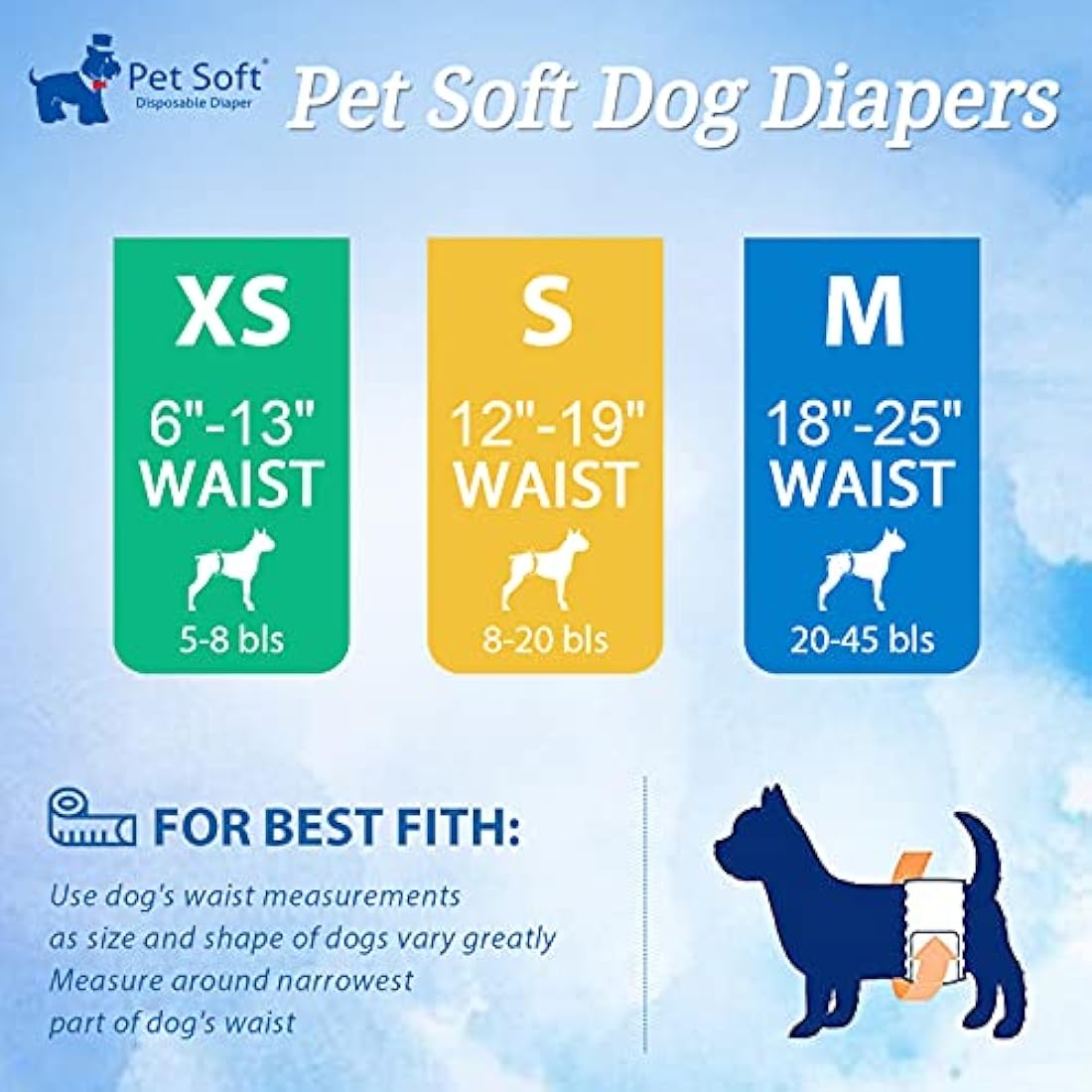 Pet Soft Disposable Dog Puppy Nappies Male - Super Absorbent Male Dog Incontinence Wraps