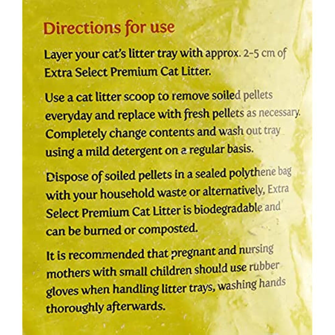 Extra Select Premium Wood Based Cat Litter, 30 L