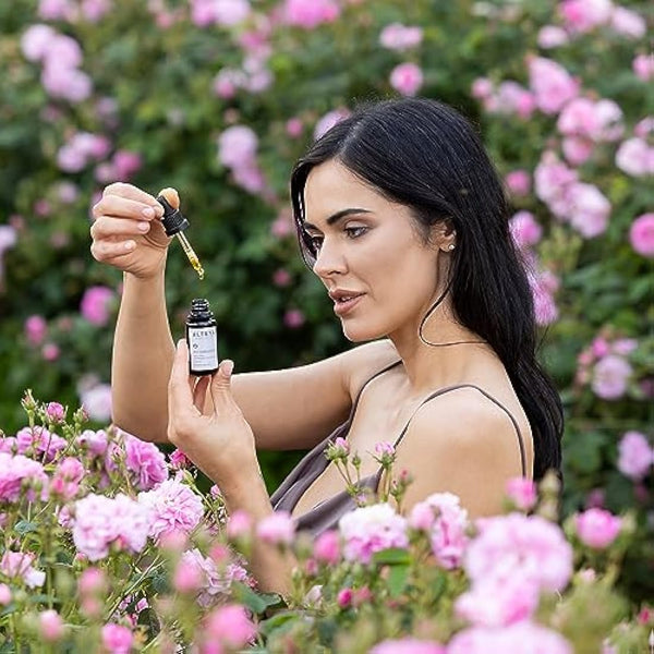 Alteya Organic Nourishing Face Serum 20 ml - USDA Certified Organic Pure Natural Bio Face Serum Based on Therapeutic Grade Bulgarian Rose Essential Oil (Rosa Damascena)