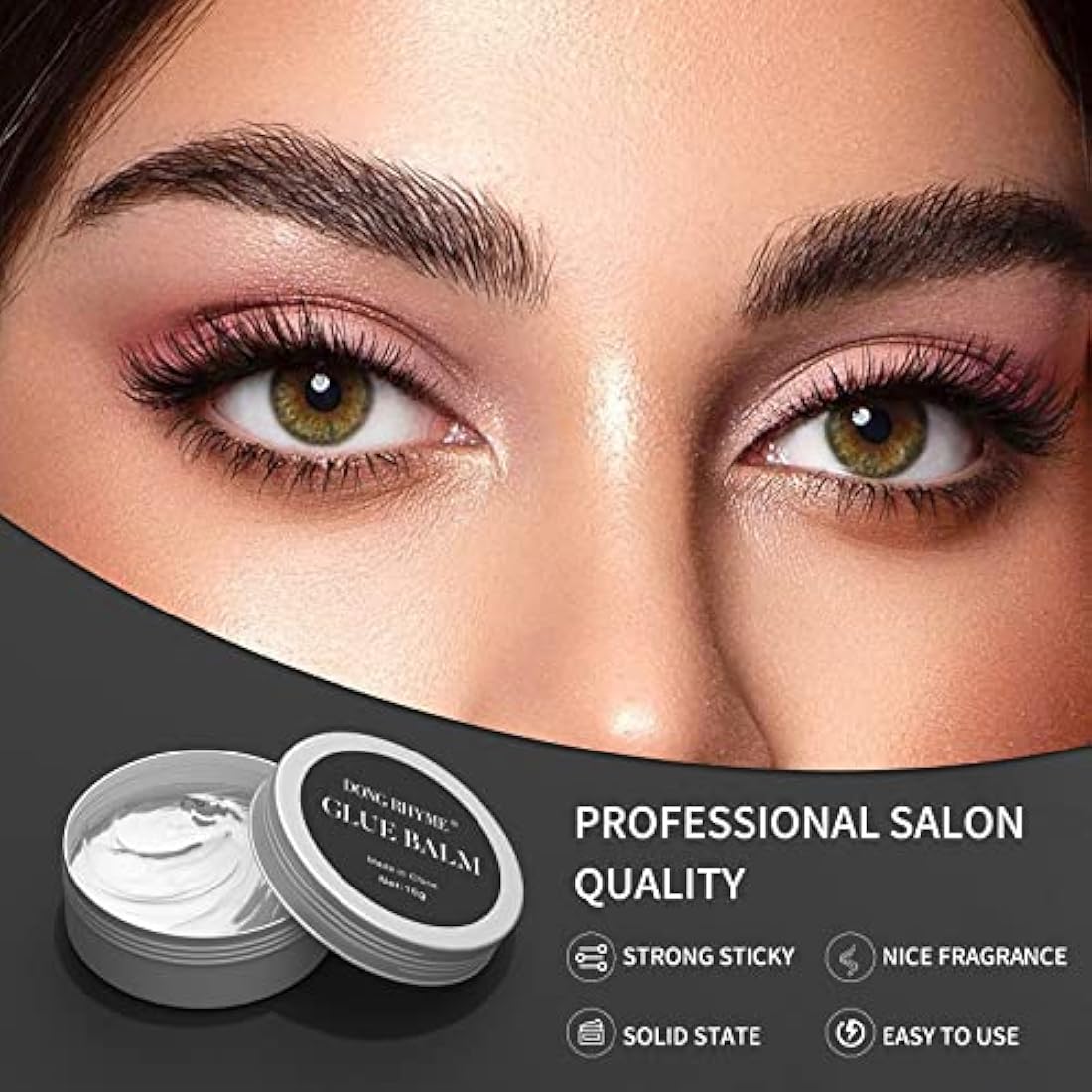 Glue Balm for Lash Lift, DONG RHYME Lash Lift Adhesive Strong Lash Permimg Glue Balm Fast Drying Eyelash Glue for Lash and Eyebrow Lift, not for False Lashes - 15g