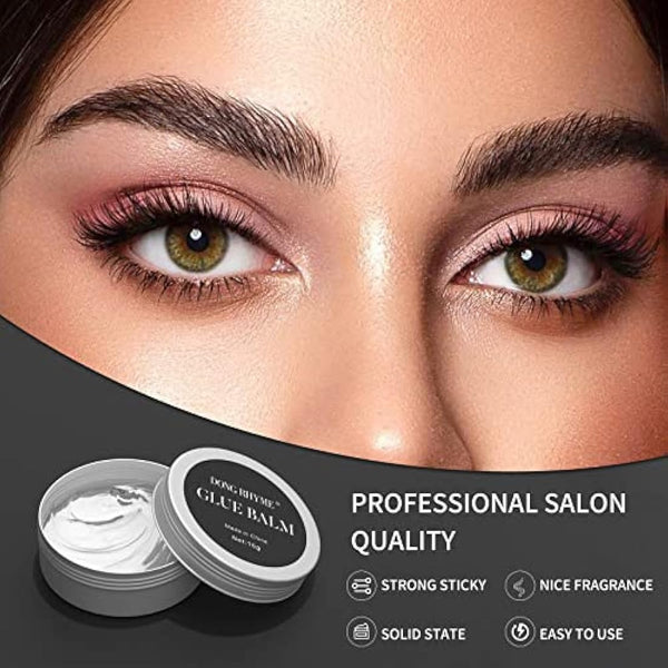 Glue Balm for Lash Lift, DONG RHYME Lash Lift Adhesive Strong Lash Permimg Glue Balm Fast Drying Eyelash Glue for Lash and Eyebrow Lift, not for False Lashes - 15g